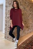 The Soft Tech Jersey Zippy Sweatshirt Burgundy